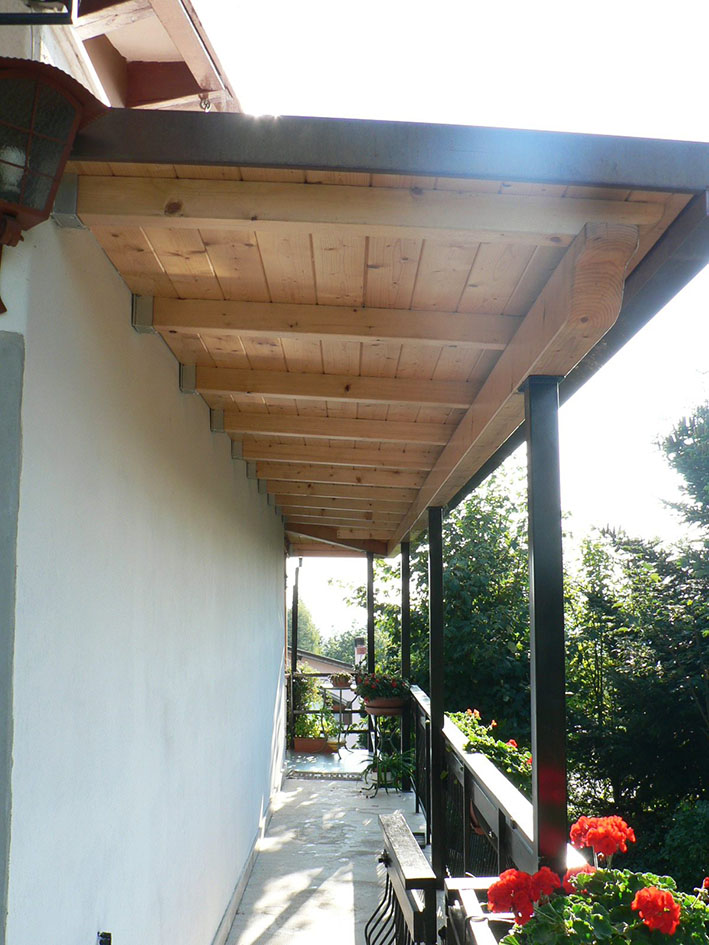 Tettoie in legno-1